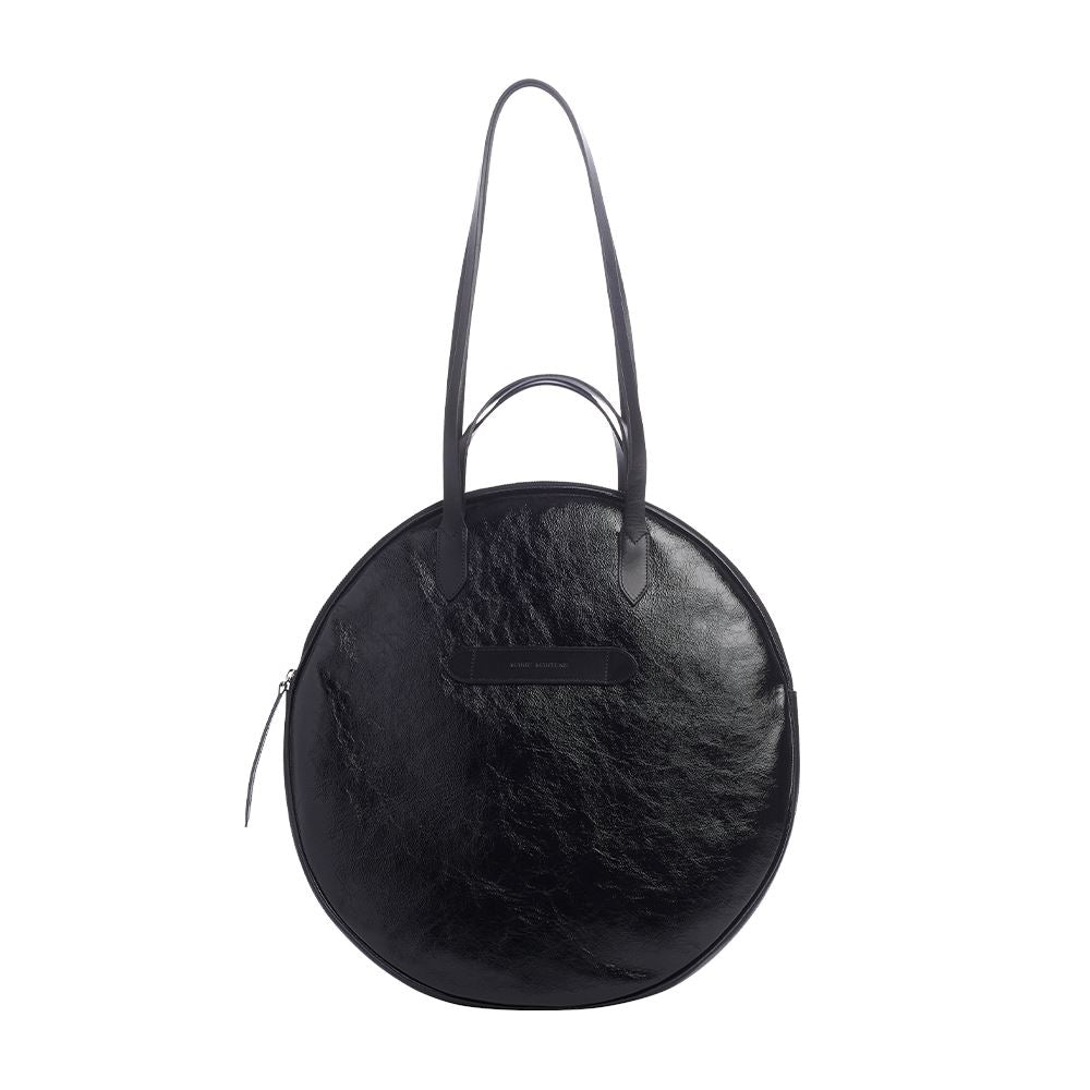 Grand Trianon - Sac Cabas Noir Vernis Shoulder & Hand Bags Marie Martens 