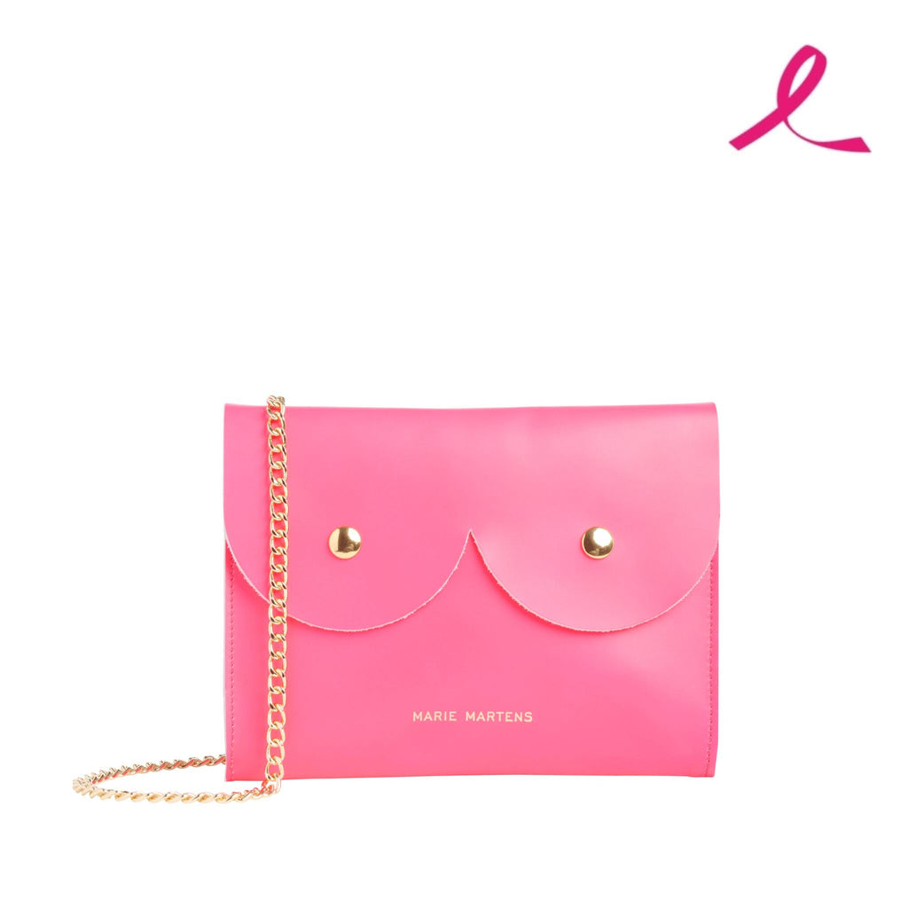 Titi - Mini Sac Chaîne Shoulder Bag Marie Martens Rose fluo 