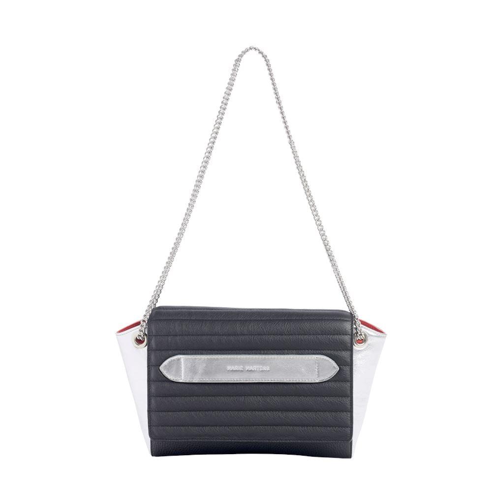 Villa Clara - Black Silver Chain Shoulder Bag Marie Martens 