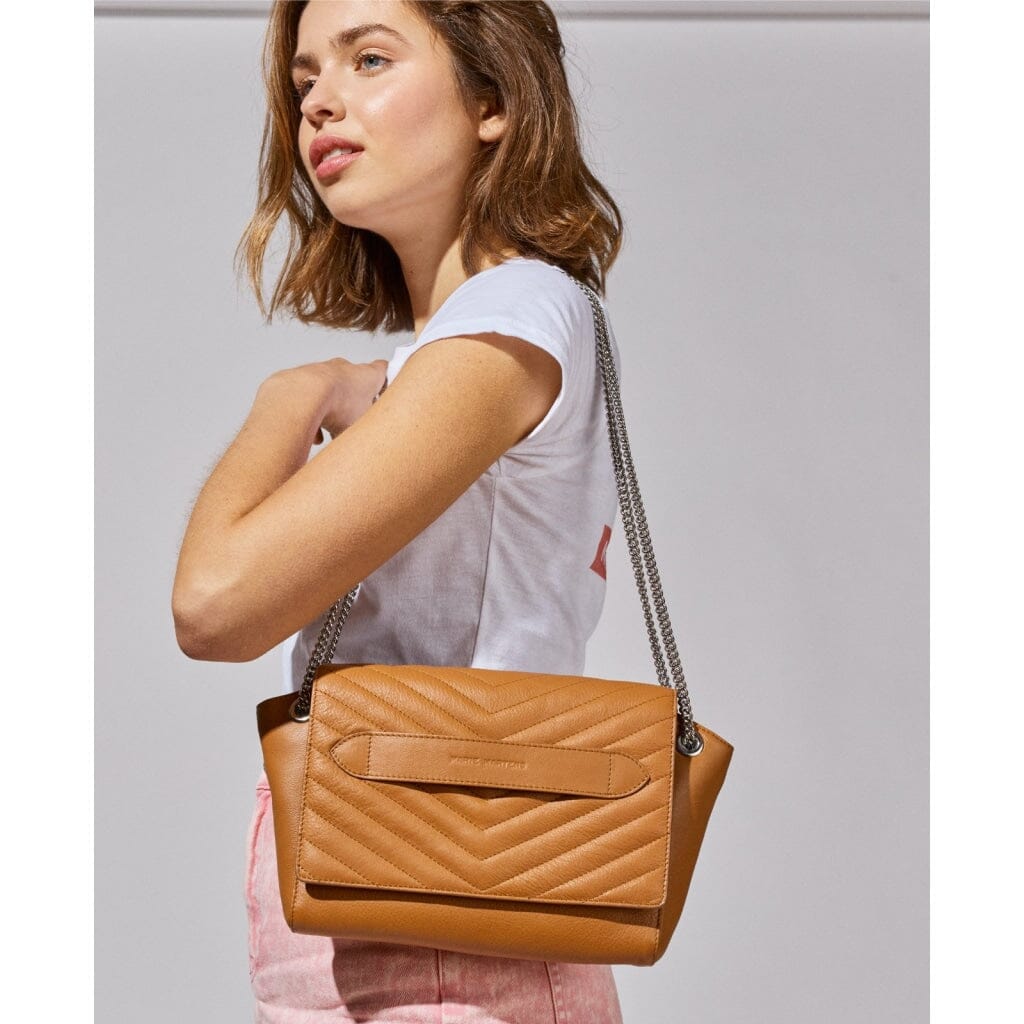 Villa Clara Sac Chaîne Camel Matelassé - Main Image